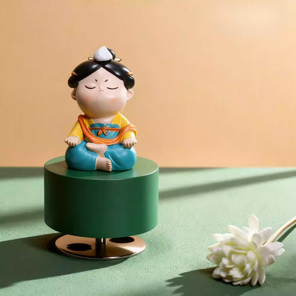 Tang Dynasty Lady Rotating Wooden Music Box