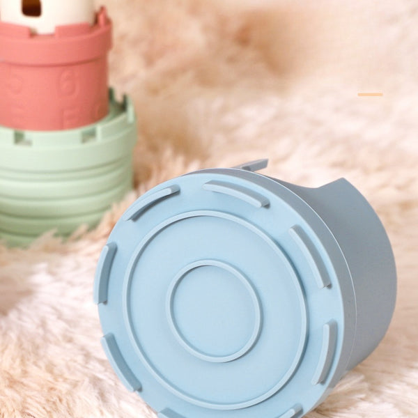 Soft Silicone Stacking Castle Toy for Babies & Toddlers