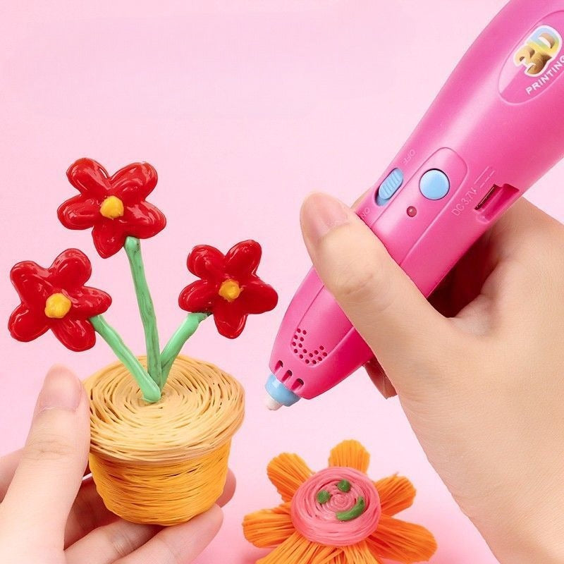Wireless Low-Temperature 3D Printing Pen for Kids