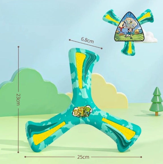 Soft EVA Three-Leaf Boomerang for Outdoor Play