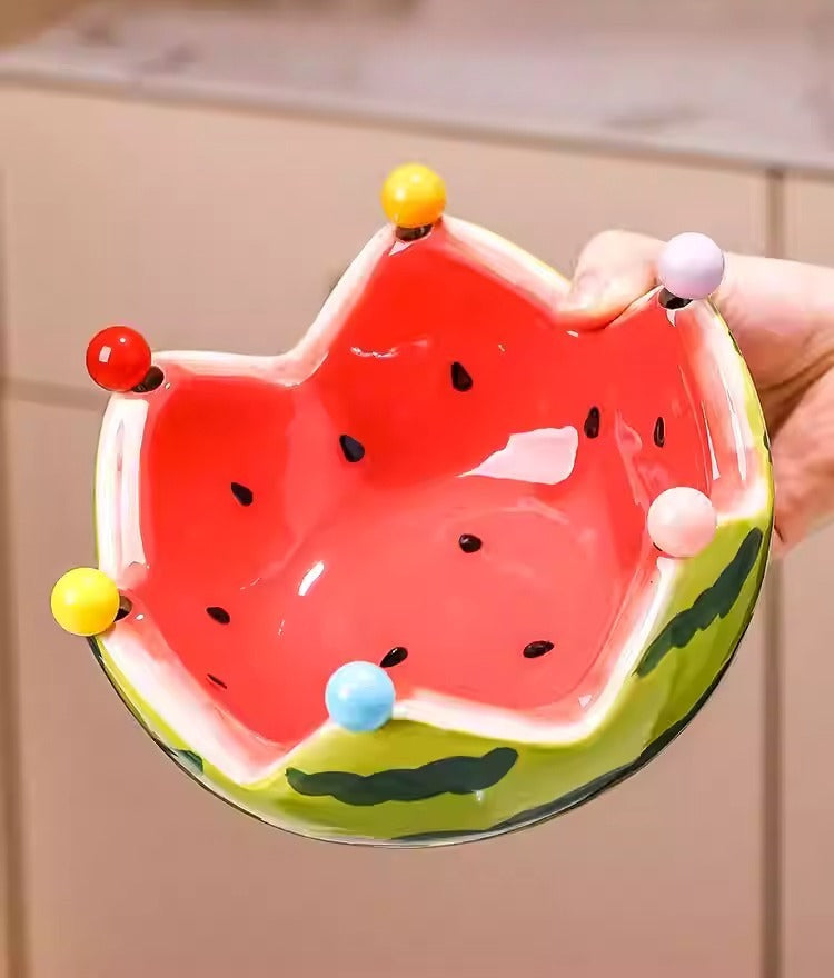 Watermelon Ceramic Fruit Fork Set
