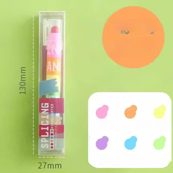 Stackable Solid Highlighter Set