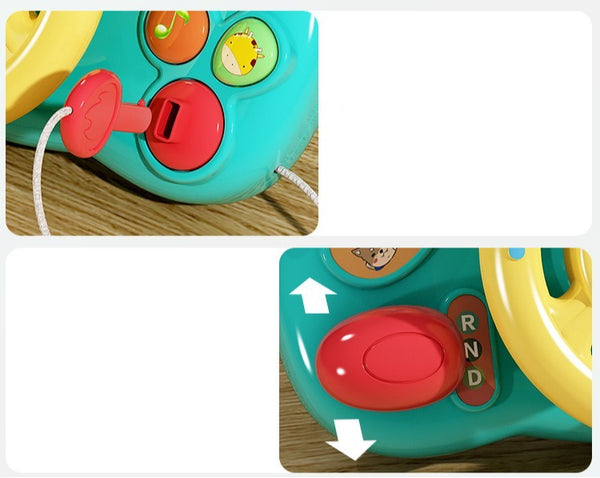 Interactive Toddler Steering Wheel Simulator