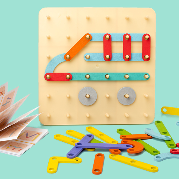 36-Peg Creative Shape and Structure Building Set