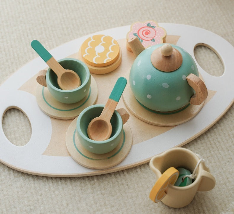 Wooden Pretend Play Afternoon Tea Set