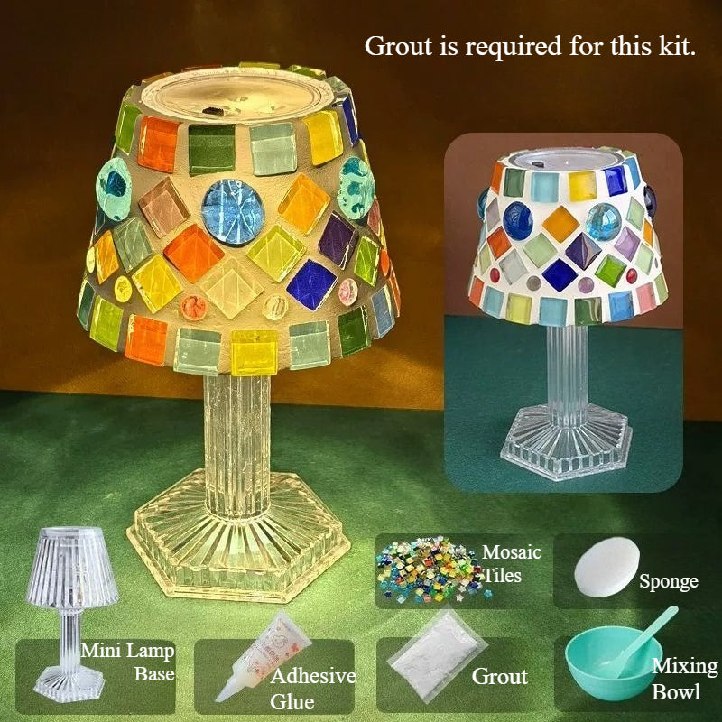 DIY Mosaic LED Lamp Craft Kit
