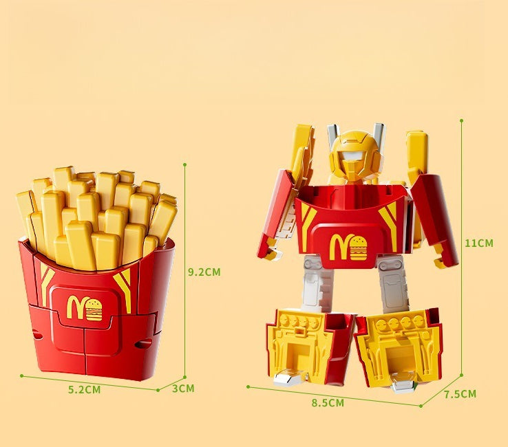 Food Transformation Robot Action Figure Set