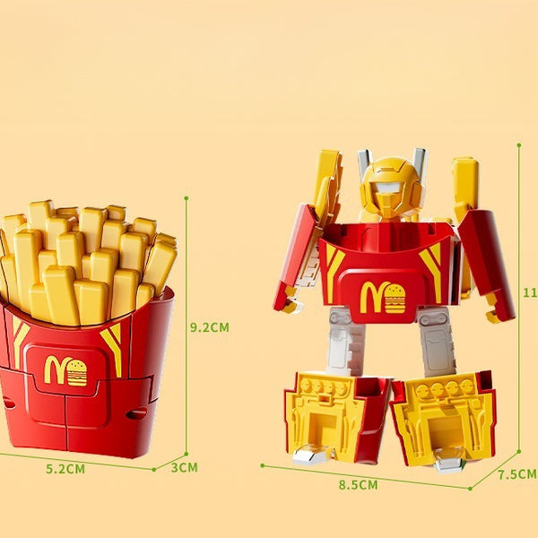 Food Transformation Robot Action Figure Set