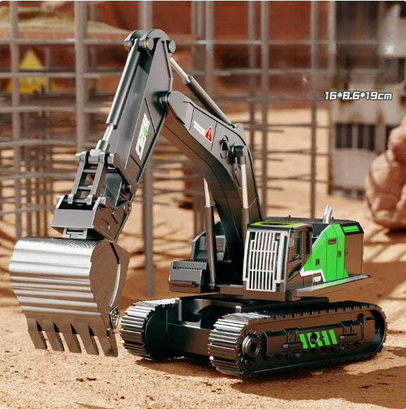 Alloy Excavator Toy with Multi-Joint Movement