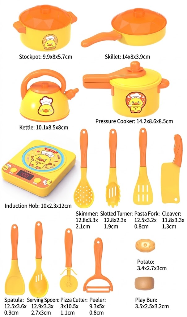 Interactive Steam Rice Cooker Kitchen Toy Set - 68 Pieces