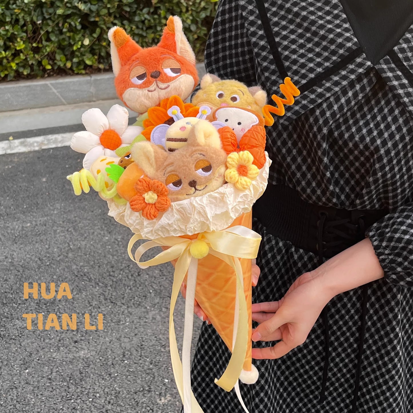 Zootopia Character Ice Cream Plush Bouquet