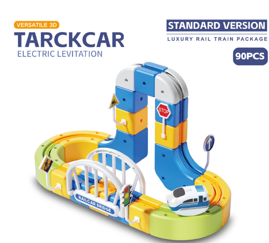 90-Piece Electric Levitation Gear Track Train Set