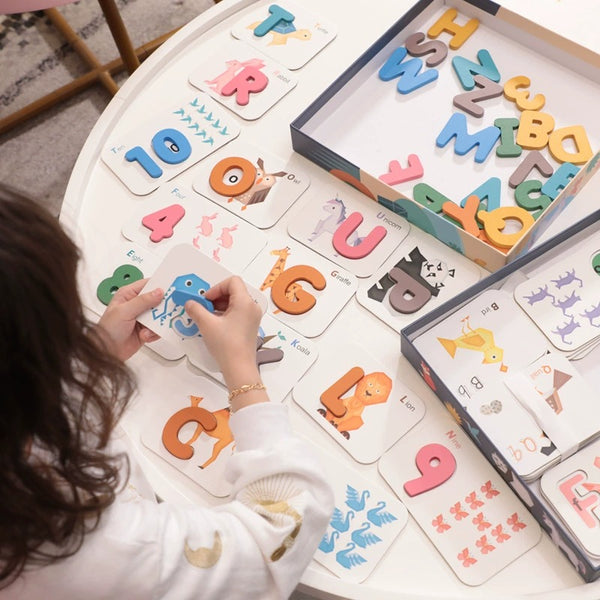 Alphabet and Number Matching Puzzle Set