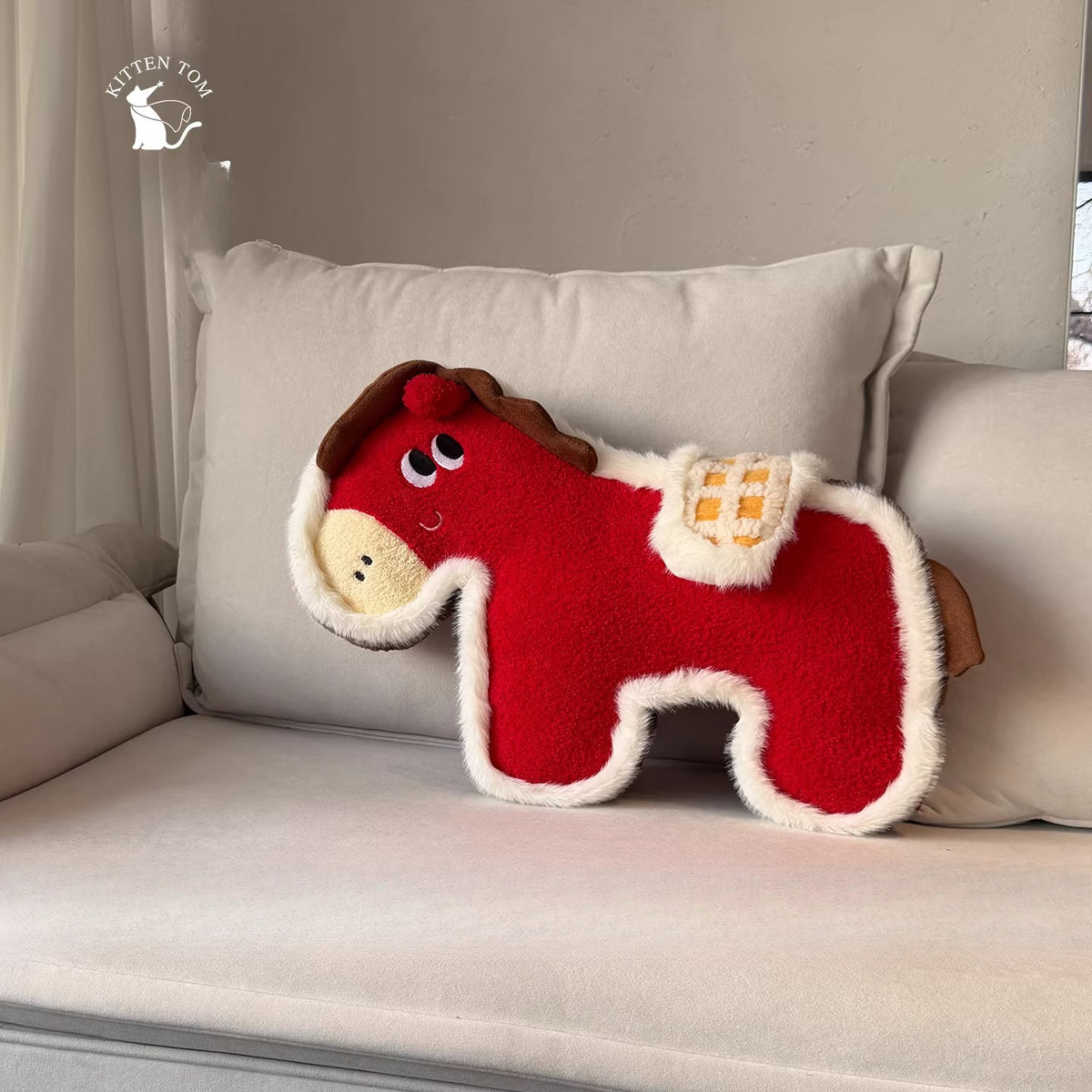 Little Fortune Horse Plush Cushion