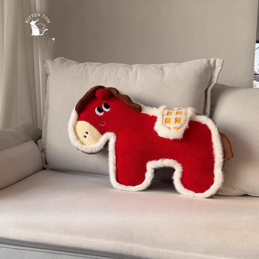 Little Fortune Horse Plush Cushion