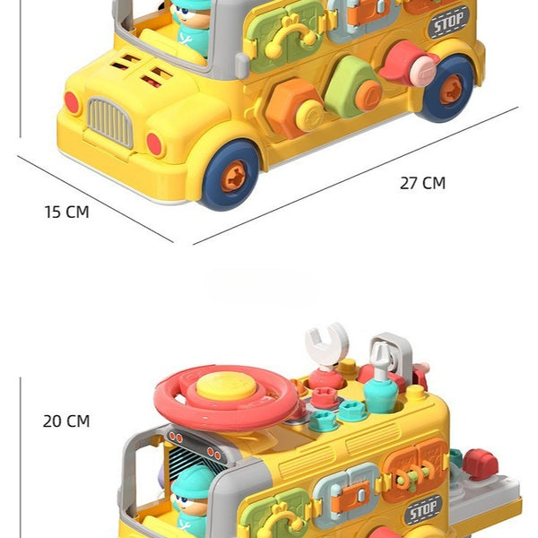 Six-Sided Activity Engineering Bus with Play Tools