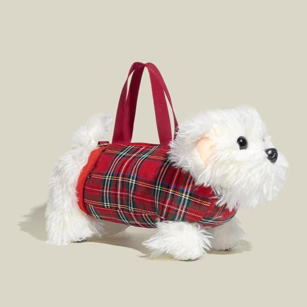West Highland Terrier Plush Crossbody Bag