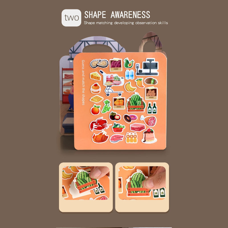 Reusable Travel Sticker Book Activity Kit