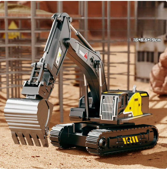 Alloy Excavator Toy with Multi-Joint Movement