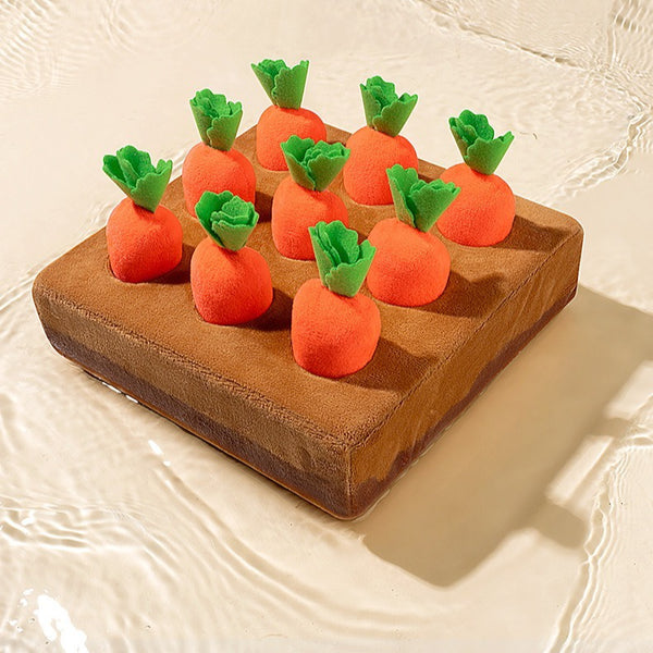 Plush Carrot Harvest Activity Toy