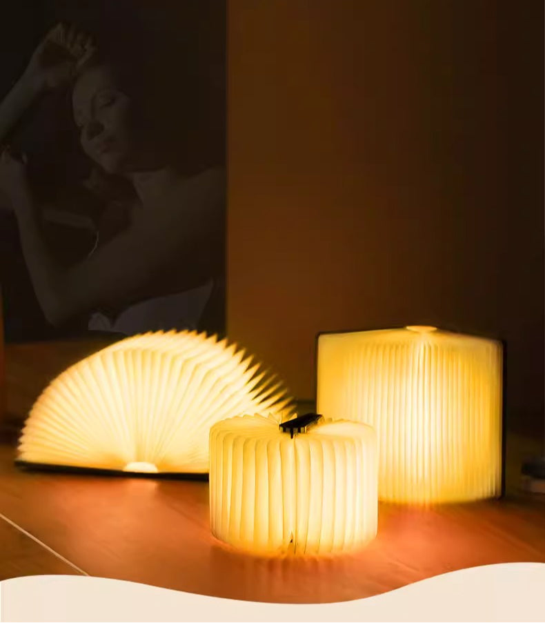 Mini Walnut Wood Book Light