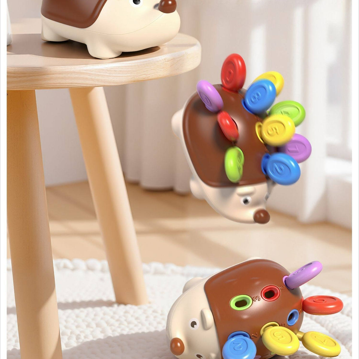 Fine Motor Hedgehog Peg Toy