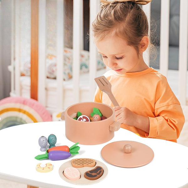 Little Chef’s 4-in-1 Wooden Cooking & Magnetic Fishing Set