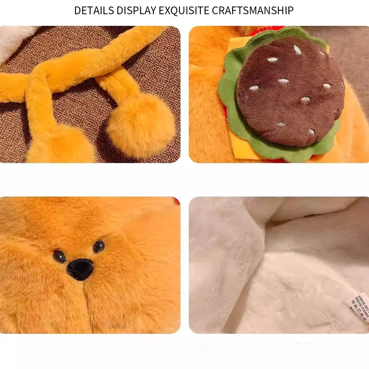 Burger Bear Plush Trapper Hat