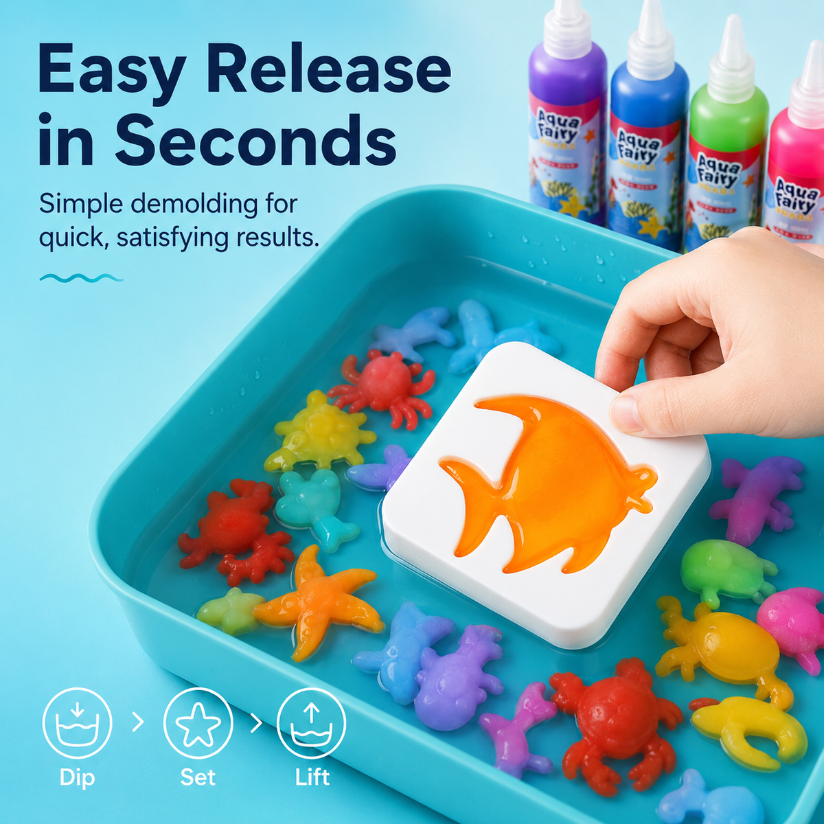 Aqua Fairy Ocean World Gel Art Deluxe Craft Kit