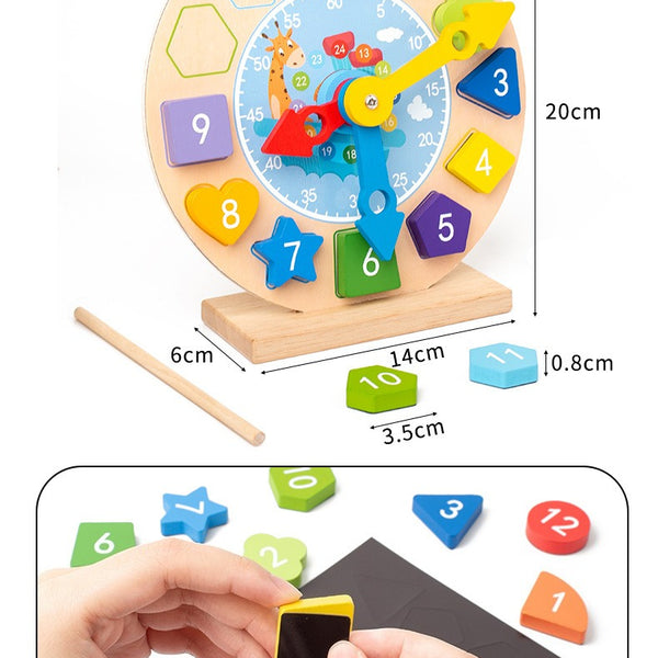Tick-Tock Time Teacher Wooden Magnetic Clock