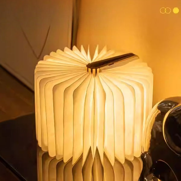Folding Wooden Book Lamp