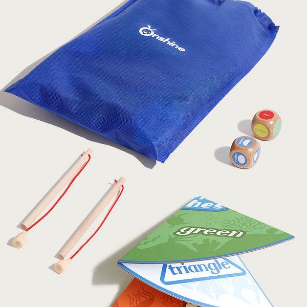 Catch & Match Magnetic Wooden Fishing Game – 36-Piece Set