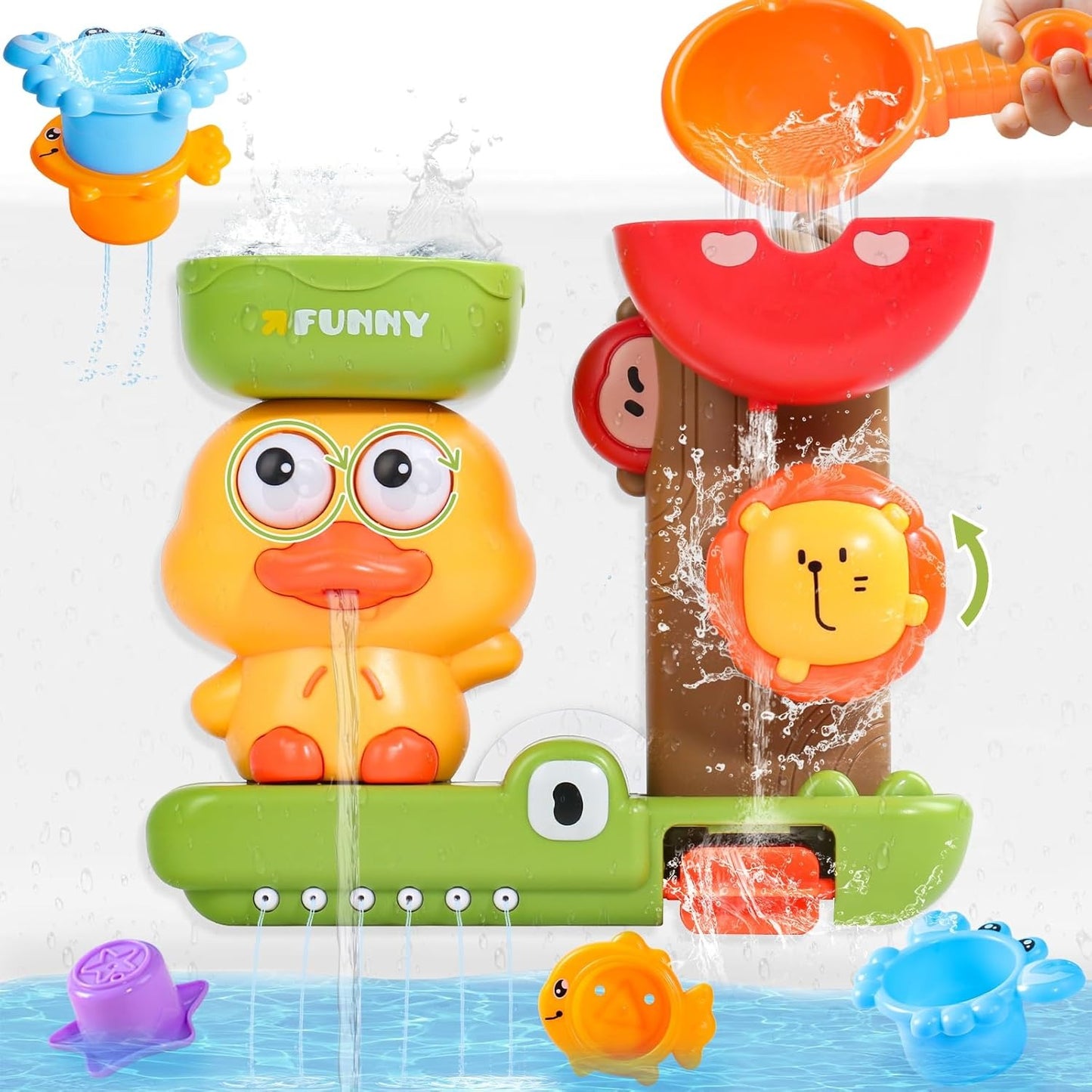 Animal Friends Bath Water Wheel Toy