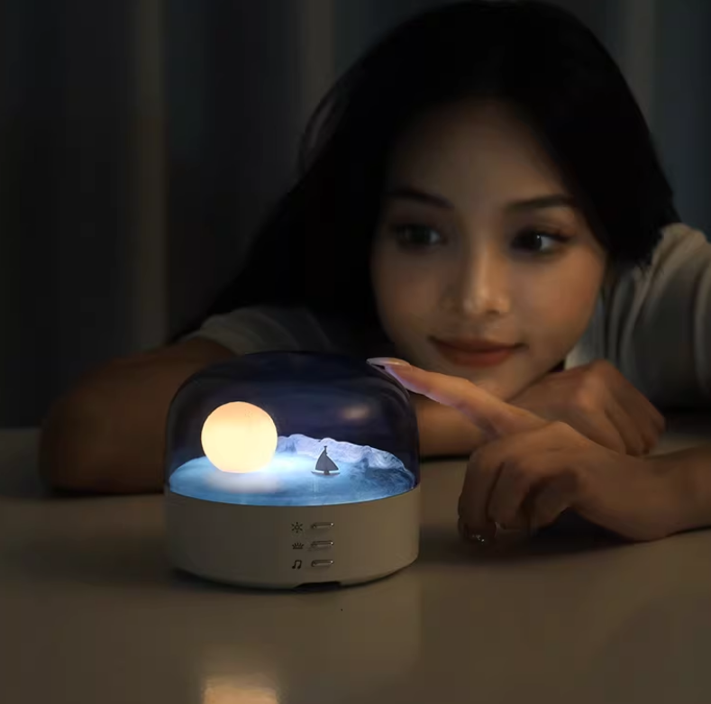 Three-Color Desktop Night Light and Ornament