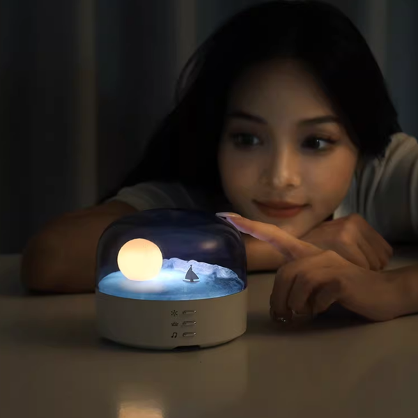 Three-Color Desktop Night Light and Ornament