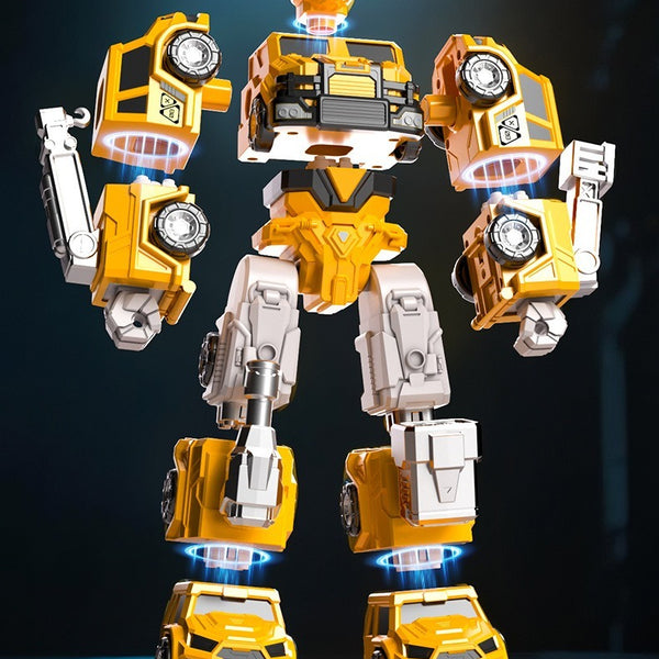 9-in-1 Magnetic Assembly Robot and Transforming Vehicles