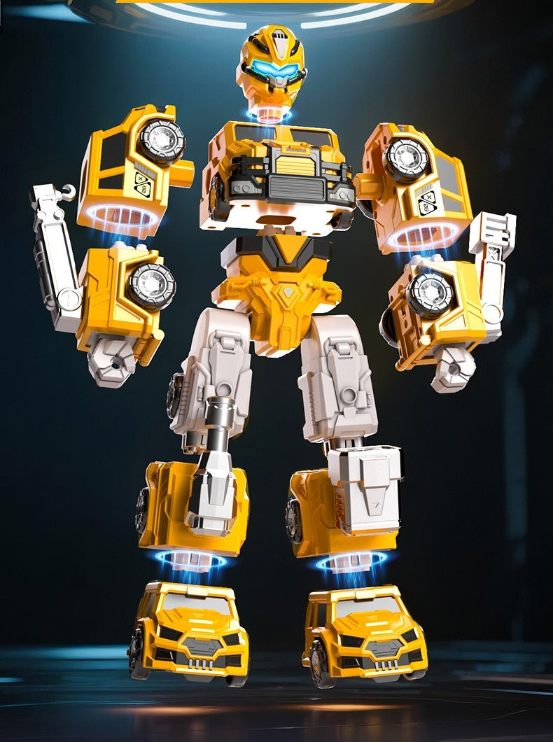 9-in-1 Magnetic Assembly Robot and Transforming Vehicles