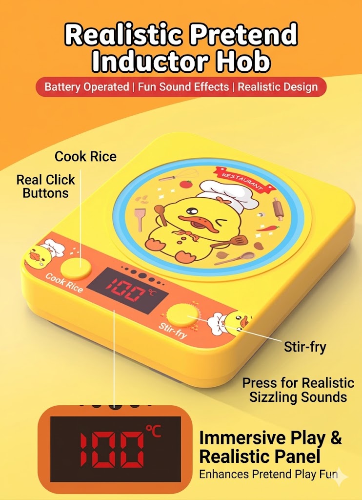 Interactive Steam Rice Cooker Kitchen Toy Set - 68 Pieces