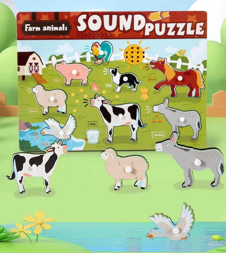 Sound & Discovery Wooden Peg Puzzle
