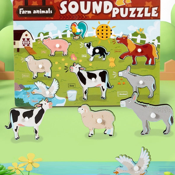 Sound & Discovery Wooden Peg Puzzle