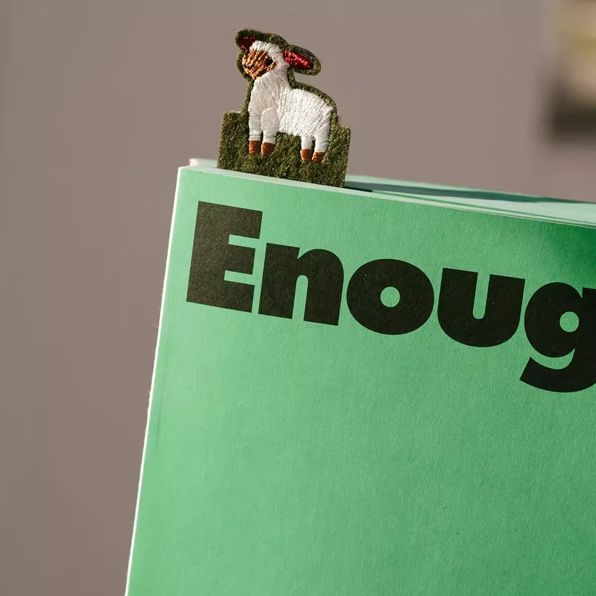 Embroidered Wool Felt Bookmark