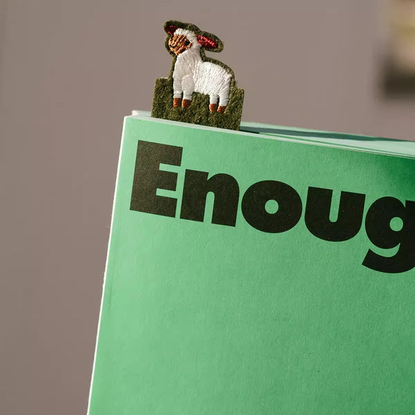 Embroidered Wool Felt Bookmark