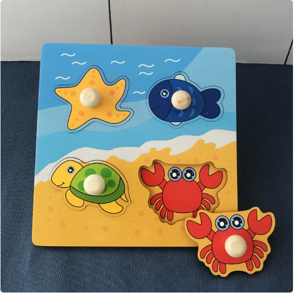 Wooden Peg Puzzle for Early Learning