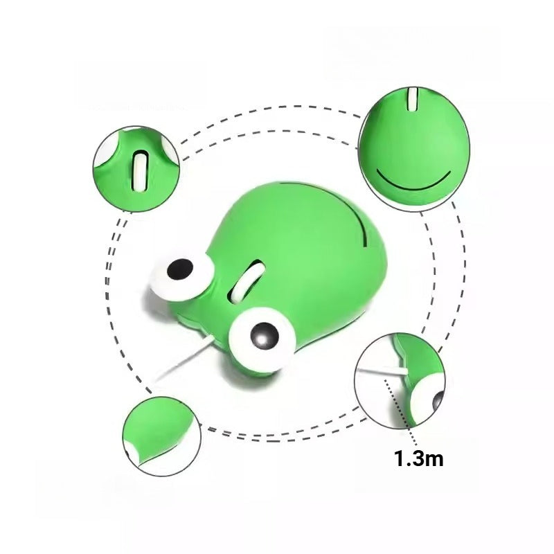 Frog Shaped Silent Computer Mouse