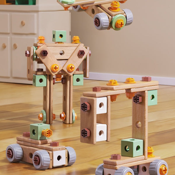 158-Piece Kids' Construction Tool Set with Electric Drill