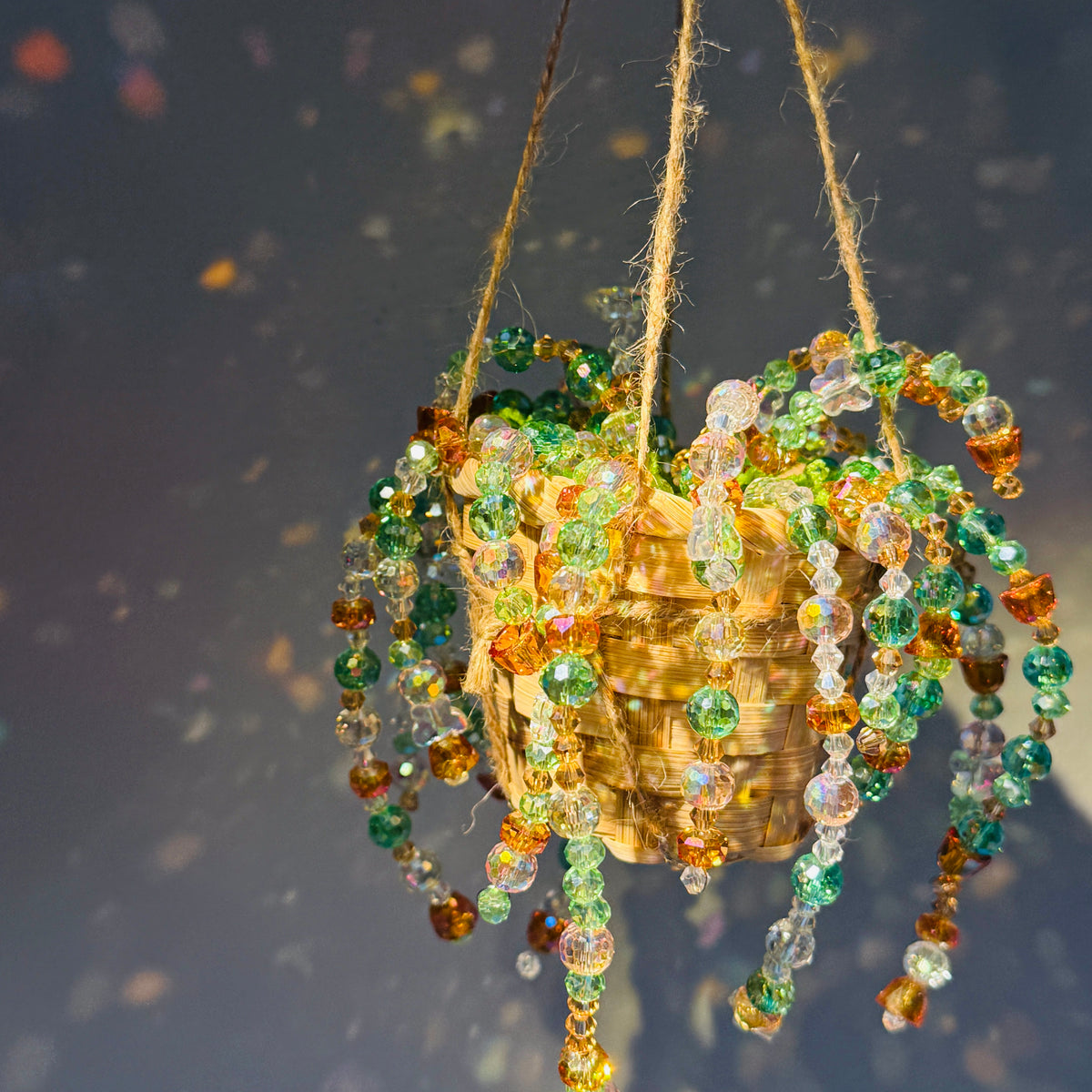 Sea Citrus Beaded Hanging Plant