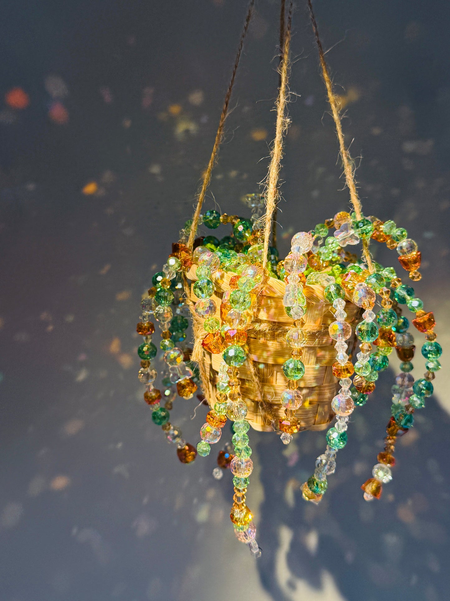 Sea Citrus Beaded Hanging Plant