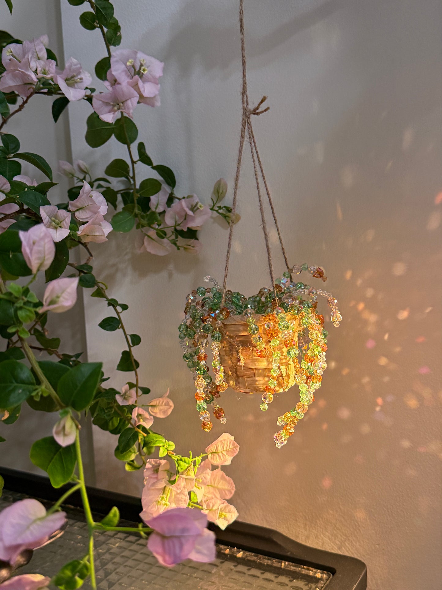Sea Citrus Beaded Hanging Plant