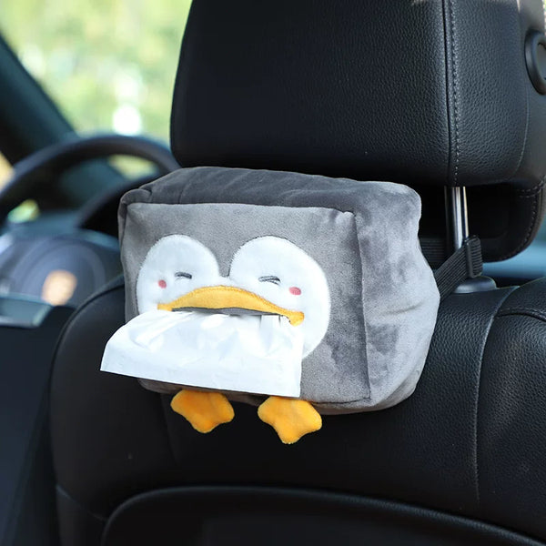 Cute Plush Car Tissue Holder
