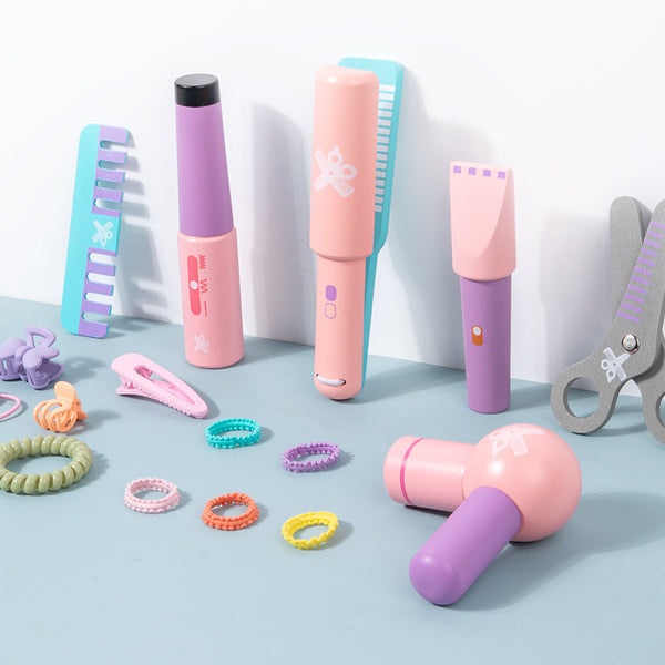The Little Stylist Wooden Hair Salon Set